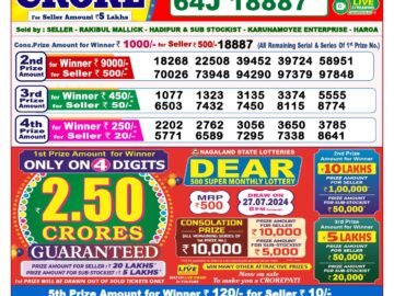 Lottery Result Today July 4, 2024