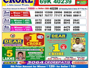 Lottery Result Today July 5, 2024