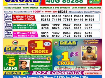 Lottery Result Today July 8, 2024