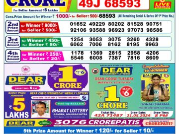 Lottery Result Today July 11, 2024