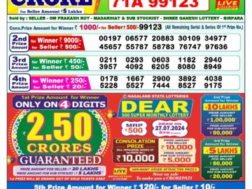 Lottery Result Today July 16, 2024