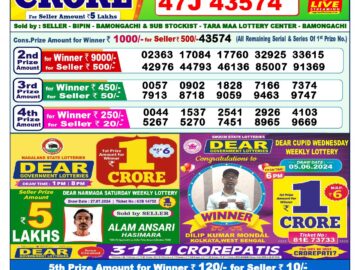 Lottery Result Today July 31, 2024