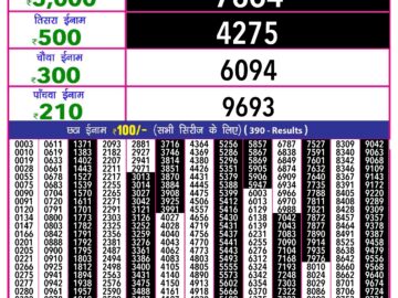 Lottery Result Today July 8, 2024