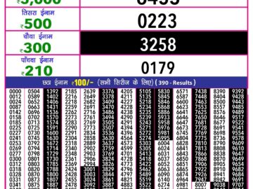 Lottery Result Today July 22, 2024