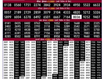 Lottery Result Today July 4, 2024