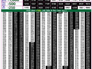 Lottery Result Today July 16, 2024