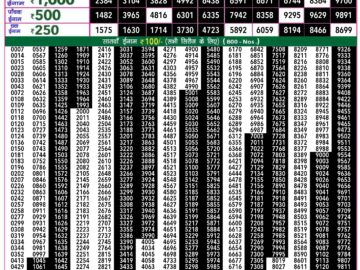 Lottery Result Today July 7, 2024