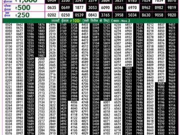 Lottery Result Today July 14, 2024