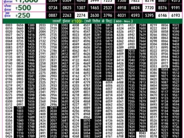 Lottery Result Today July 5, 2024