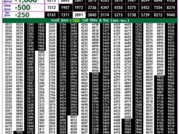 Lottery Result Today July 1, 2024