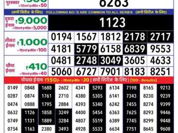 Lottery Result Today July 17, 2024