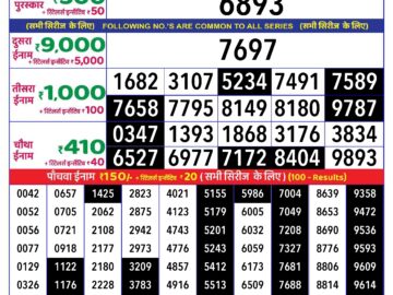 Lottery Result Today July 5, 2024