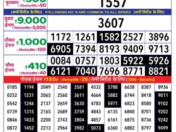 Lottery Result Today July 25, 2024