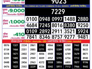 Lottery Result Today July 31, 2024