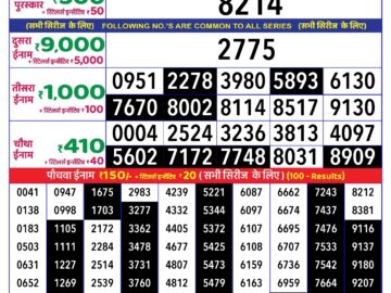 Lottery Result Today July 8, 2024