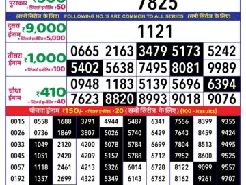 Lottery Result Today July 22, 2024