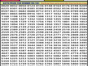 Lottery Result Today July 24, 2024