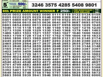 Lottery Result Today July 5, 2024