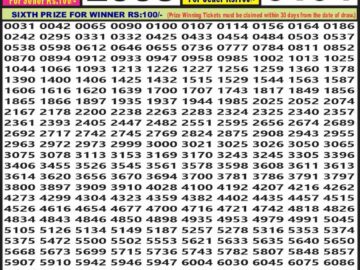 Lottery Result Today July 15, 2024