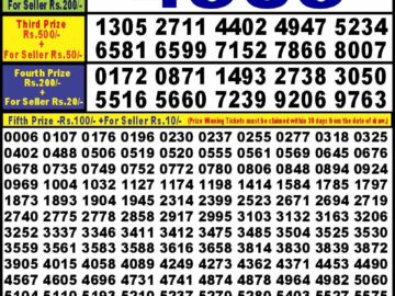 Lottery Result Today August 23, 2024