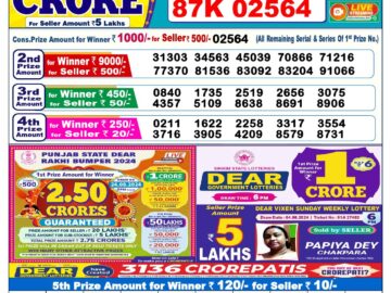 Lottery Result Today August 10, 2024