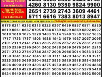 Lottery Result Today August 22, 2024