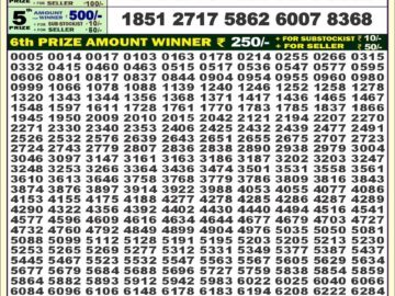 Lottery Result Today August 26, 2024