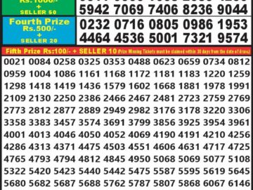 Lottery Result Today August 14, 2024