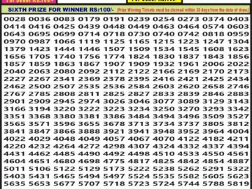 Lottery Result Today August 25, 2024