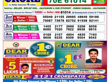 Lottery Result Today August 2, 2024