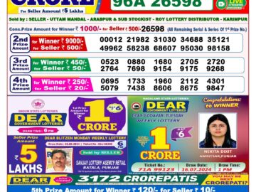 Lottery Result Today August 31, 2024