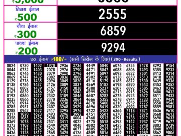 Lottery Result Today August 31, 2024