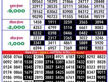 Lottery Result Today August 14, 2024