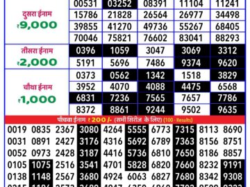 Lottery Result Today August 22, 2024