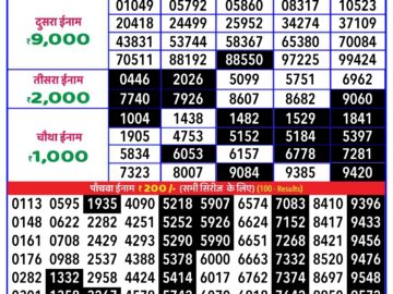 Lottery Result Today August 6, 2024