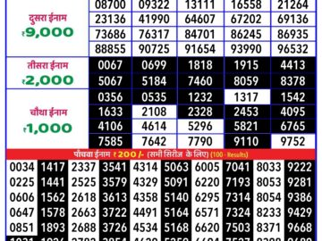 Lottery Result Today August 13, 2024