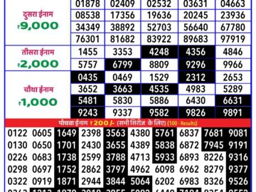 Lottery Result Today August 18, 2024