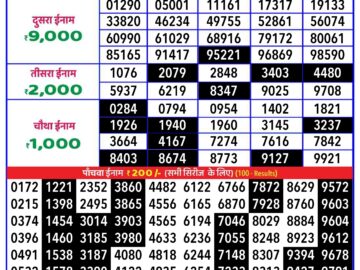 Lottery Result Today August 24, 2024