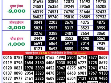 Lottery Result Today August 30, 2024