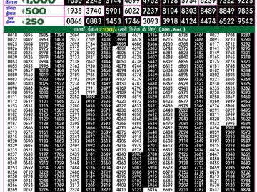 Lottery Result Today August 23, 2024