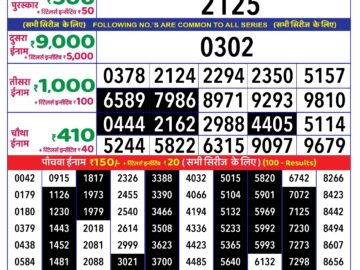 Lottery Result Today August 7, 2024