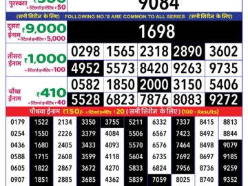 Lottery Result Today August 23, 2024