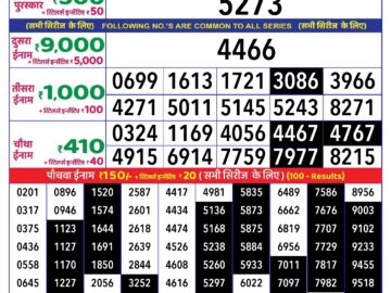 Lottery Result Today August 7, 2024