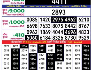 Lottery Result Today August 24, 2024