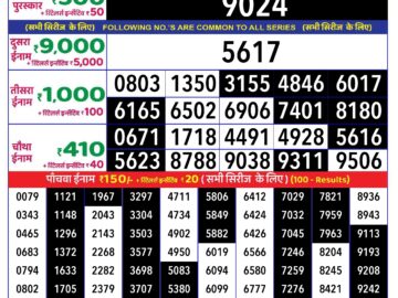 Lottery Result Today August 31, 2024