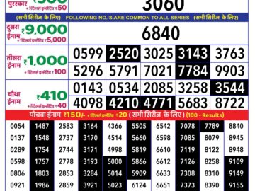 Lottery Result Today August 2, 2024