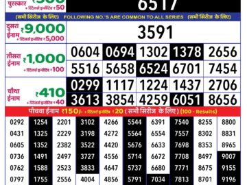 Lottery Result Today August 5, 2024