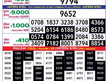 Lottery Result Today August 27, 2024