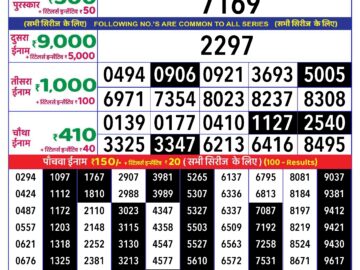 Lottery Result Today August 13, 2024