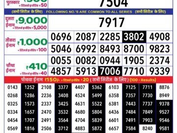 Lottery Result Today August 27, 2024